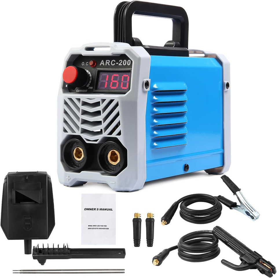 200A Stick ARC Electric Welder Machine IGBT Digital,Welding Cable, Mask ... - $110.20