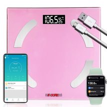 5Core Digital Bathroom Scale for Body Weight Fat Rechargeable 400 lb/180kg - $16.99