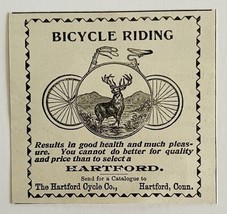 Hartford Cycle Co Bicycles 1894 Advertisement Victorian Riding Health AD... - $19.99