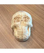 Skull Skeleton Day of the Dead Puzzle Trinket Hiding Box Wood Rose Eye D... - €16,37 EUR