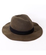 Torrid Wool Fedora Campaign Bucket Western Cowboy Hat Sunhat Bush Cap Br... - $26.18