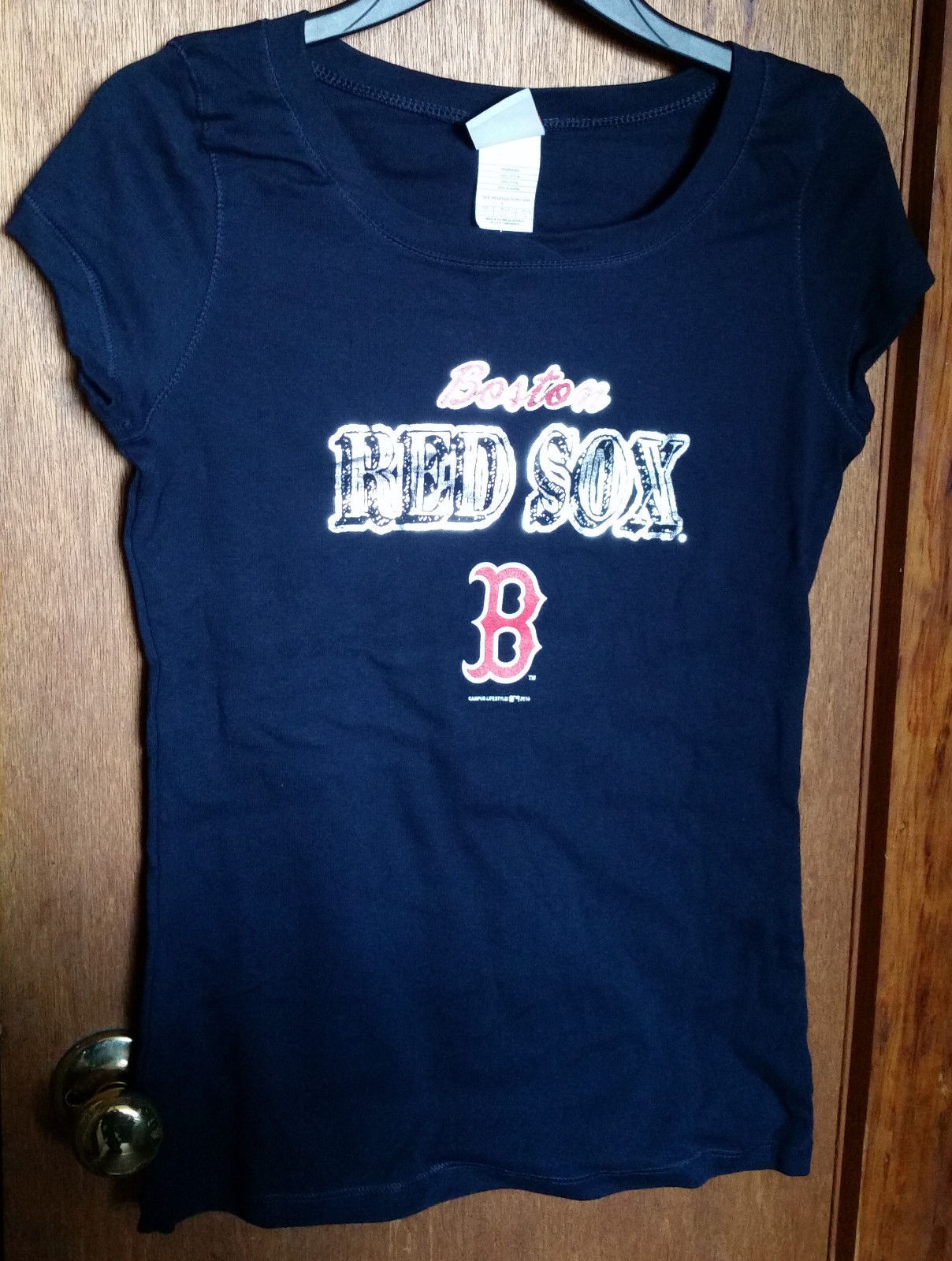Baseball MLB Women Clothes Large Boston Red Sox Shirt Major League Sport... - $16.14