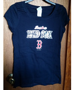 Baseball MLB Women Clothes Large Boston Red Sox Shirt Major League Sport... - £12.62 GBP