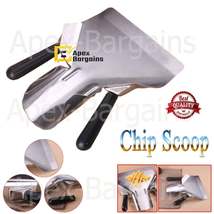 MAXPERKX Heavy Duty Stainless Steel French Fries Chips Bagger Scoop - Fry Spade  - £9.55 GBP