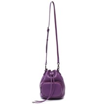 SC Summer Color Leather Bucket  Bags Women Fashion Drawstring Zip Pocket Handbag - £100.83 GBP