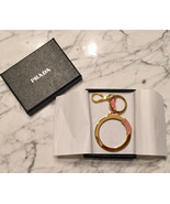 Original Prada Metal Keychain with Leather details &quot;Saffiano Tag Series ... - $233.26 CAD