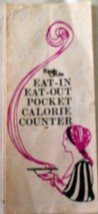 Family Circle Eat In Eat Out Pocket Calorie Counter 1974 - $1.99