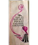 Family Circle Eat In Eat Out Pocket Calorie Counter 1974 - $37.22 MXN