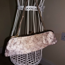 StunningVintage Retro gold  Evening bag/ CLASP 9.5&quot;X3&quot; gold chain handle... - $30.32