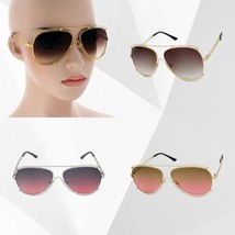 Women CLASSIC VINTAGE RETRO Style Gradient Lens SUNGLASSES Gold or Silve... - $278.43 MXN