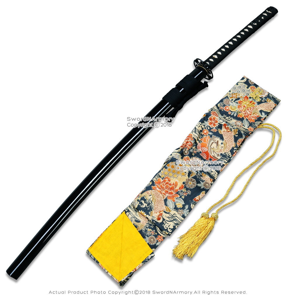 54" Luxury Silk Brocade Samurai Katana Sword Bag Ryujin Kanji Multiple colors Item image 7