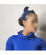 1940s Assymmetrical Blue Velvet Headband Cocktail Hat Fascinator WWII Wo... - €98,38 EUR