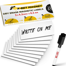 Dry Erase Magnetic Labels - Reusable Sticky Notes - Magnetic Notepads for Refrig - £12.16 GBP