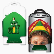 Elf The Movie Buddy&#39;s Head Diecut Huggie Can Cooler Koozie Christmas NEW... - $6.89