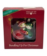 American Greetings Forget Me Not Christmas Ornament Bundling Up For Chri... - $20.00