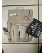 Heavy Duty Leather Tool Pouch Drywaller&#39;s 7 Pocket K485R1 Fits belts to ... - $57.61 CAD