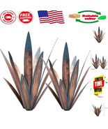 Colorful 2-Piece Metal Agave Sculpture Set - Perfect for Indoor/Outdoor ... - $867.58 MXN