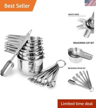 Durable 13-Piece Measuring Cups Set with Ergonomic Handle - Kitchen Esse... - $39.00