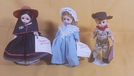 Vintage Lot Of 3 Madame Alexander Dolls Australia, United States, &amp; Peru - $35.00