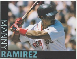 Boston Red Sox Manny Ramirez At Bat 2001 Pinup Photo 8x10 - £1.55 GBP