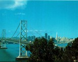 Bay Ponte Oakland San Francisco California Unp Cromo Cartolina A1 - £2.38 GBP