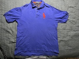 Polo Ralph Lauren Shirt Sleeve Shirt Big Pony Men’s XLT Tall Blue - $19.80