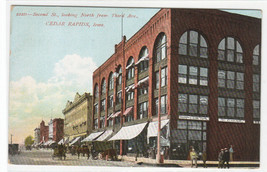 Second Street Cedar Rapids Iowa 1910c postcard - $6.44