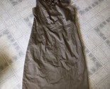 Talbots Tan Sheath polished Cotton Dress Size 8 Petite Gem Encrusted Ful... - $36.21