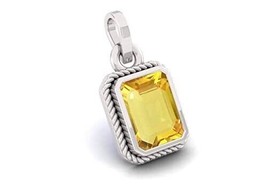 3.25 Ratti 2.00 Carat Natural Yellow Sapphire Pendant/Locket Original AAA+ Qual - $50.53