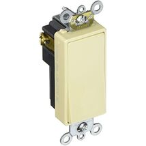 Leviton S11-05621-2IS 20A IV SP GRND SWITCH, Ivory - $30.58 CAD