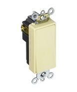 Leviton S11-05621-2IS 20A IV SP GRND SWITCH, Ivory - $395.07 MXN