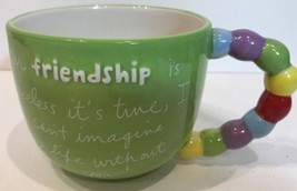 Sandra Magsamen Inspirational Artist Coffee Soup Mug Our Friendship Is Priceless - £14.89 GBP