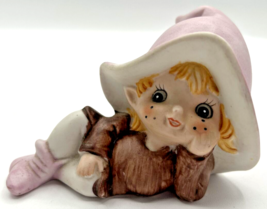 Vintage Homco 5213 Brown Fairy Elf Pixie Figurine U194-F - £15.94 GBP