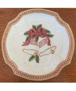 FITZ AND FLOYD /JINGLE BELL /9&quot; CANAPE CHRISTMAS PLATE - $12.00