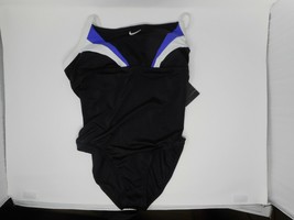 NWT $88 Nike Women&#39;s Size 10 One Piece Bikini Swim Bathing Suit Black NESS5505 - £23.97 GBP