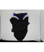 NWT $88 Nike Women&#39;s Size 10 One Piece Bikini Swim Bathing Suit Black NE... - £23.51 GBP