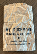 Vintage Mt Rushmore National Memorial Black Hills SD Souvenir Shop Bag *... - $144.74 MXN