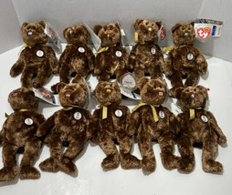Ty Beanie Babies Lot of 10 Vintage Beanie Babies FIFA 2002 Brazil Argent... - $29.30