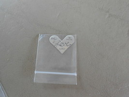 Origami Owl Large Living Locket Plate (New) Heart - Love - Kiss Me Be Mine Xoxo - £11.31 GBP