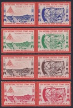 1963 ASDA 15th National Postage Stamp Cinderella Set 8 &quot;Gemini Space Mis... - £6.12 GBP