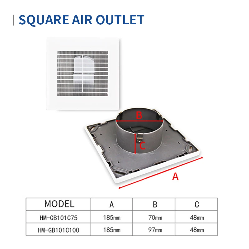 House Home Square Adjustable Ventilation Cover Duct Ceiling Wall Face Vent Grill - £41.56 GBP
