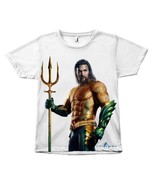 Aquaman Movie Front Sublimation T-Shirt - Unisex Tee Shirt - £30.56 GBP