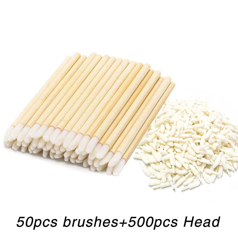 Bamboo Lip Applicators Disposable Lip Brush With Head Eco-friendly Lipstick Lip  - $52.13