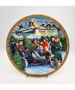 Vtg Harley Davidson Holiday Plate 2001 3rd Limited Edition Holiday Chris... - €13,02 EUR