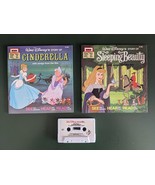 MINT Vintage DISNEY&#39;S Cinderella &amp; Sleeping Beauty Read-Along Books &amp; Tape - £24.77 GBP