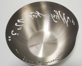 Steelforme Laser Cut  Camping Outdoor Bowl Stainless Steel Why Not Us? - £9.56 GBP
