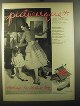 1950 Sanson Hosiery Mills Picturesque Stockings Ad - stockings for Mother&#39;s Day - £14.87 GBP