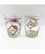 TWO Vintage USC Trojans Baseball Rod Dedeaux Drinking Cocktail Glass NCA... - $31.99
