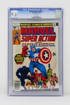 Marvel Comics 1977 Marvel Super Action Captain America #1 CGC 9.0 Very Fine/Near - $124.99