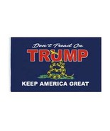 DON&#39;T TREAD ON ME DONALD TRUMP GADSDEN 3 X 5 FLAG #812 donald trump snake - $13.00 CAD